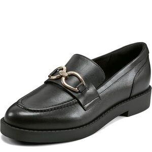 Rockport Black Loafers with Gold Buckle